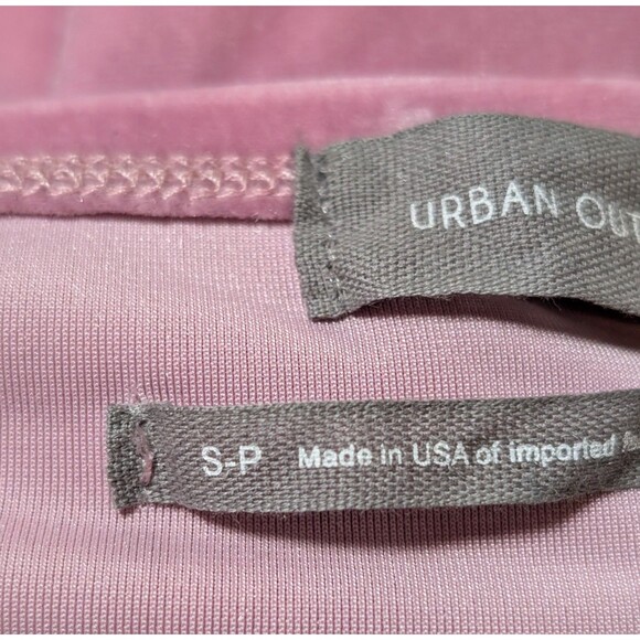 NWT Urban Outfitters Size S Velvet Romper Maddie Tie Front Lilac Glam Party $59 - Picture 7 of 12